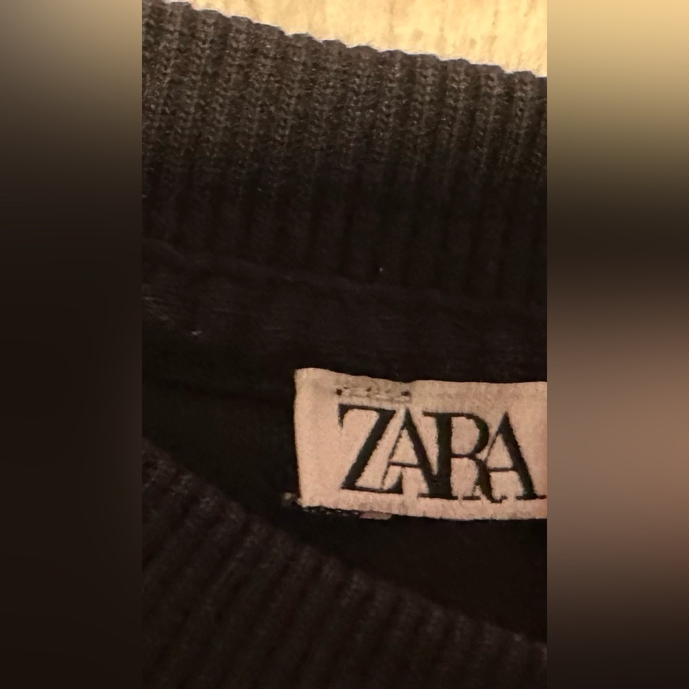 Zara Men’s Create Your Own Chaos Black and White Slogan T shirt - Picture 5 of 9